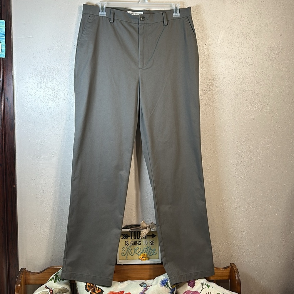 New Slacks Men’s Amazon Essentials Flat Front Mus… - image 1